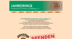 Desktop Screenshot of jahresringe-ev.de