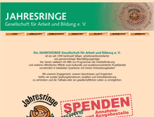 Tablet Screenshot of jahresringe-ev.de